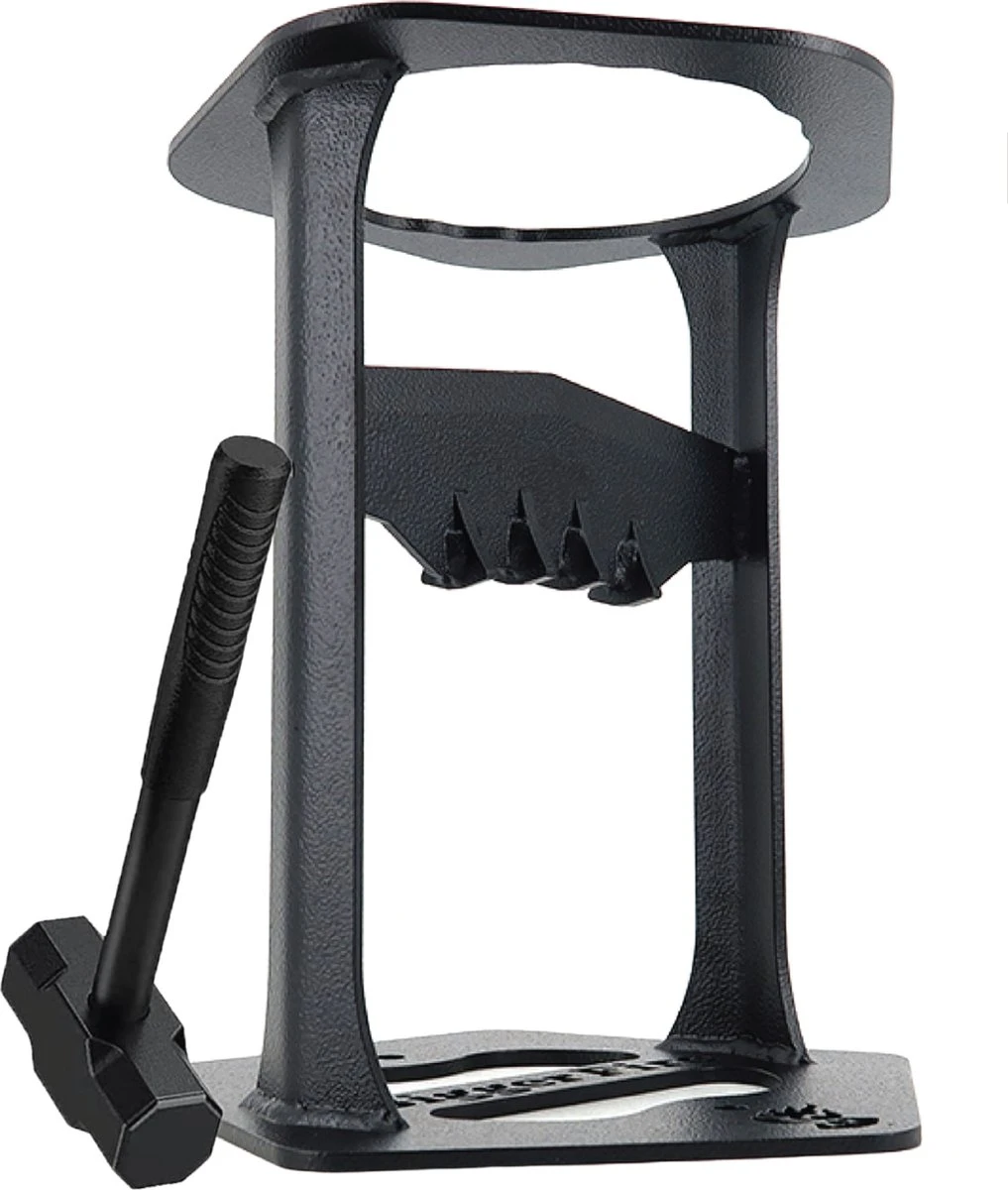 Flowkey® Houtklover XL - Houtsplijter Bijl - Houtkliever Kloofwig Gietijzer - Voor Hout & Aanmaakhout - Inclusief Gratis Hamer