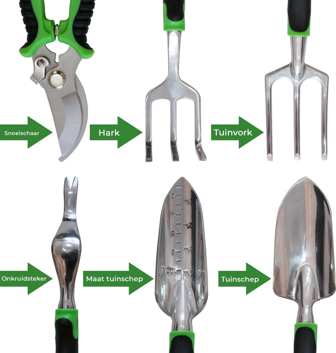 Djambo Tuingereedschap Set 8-delig Tuinsetje Met 15 Unieke Bamboe Plantetiketten In 1 Draagtas - Compleet Tuingereedschap Voor De Tuinliefhebbers - Afbeelding 12