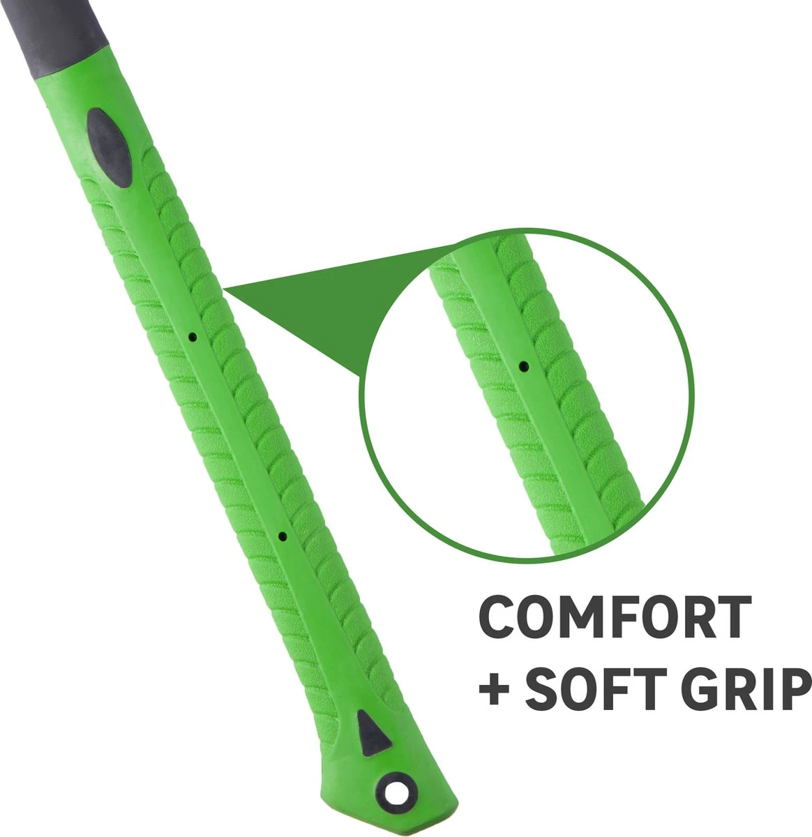 GEOLIA - Bijl - Bijl - Staal - Glasvezelsteel - 2,2 Kg Met Een Stalen Kop Van 1,6 Kg - Bijlen - Grote Bijl - Kloofhamer - Kloofbijl - Kloofbijl - Afbeelding 4