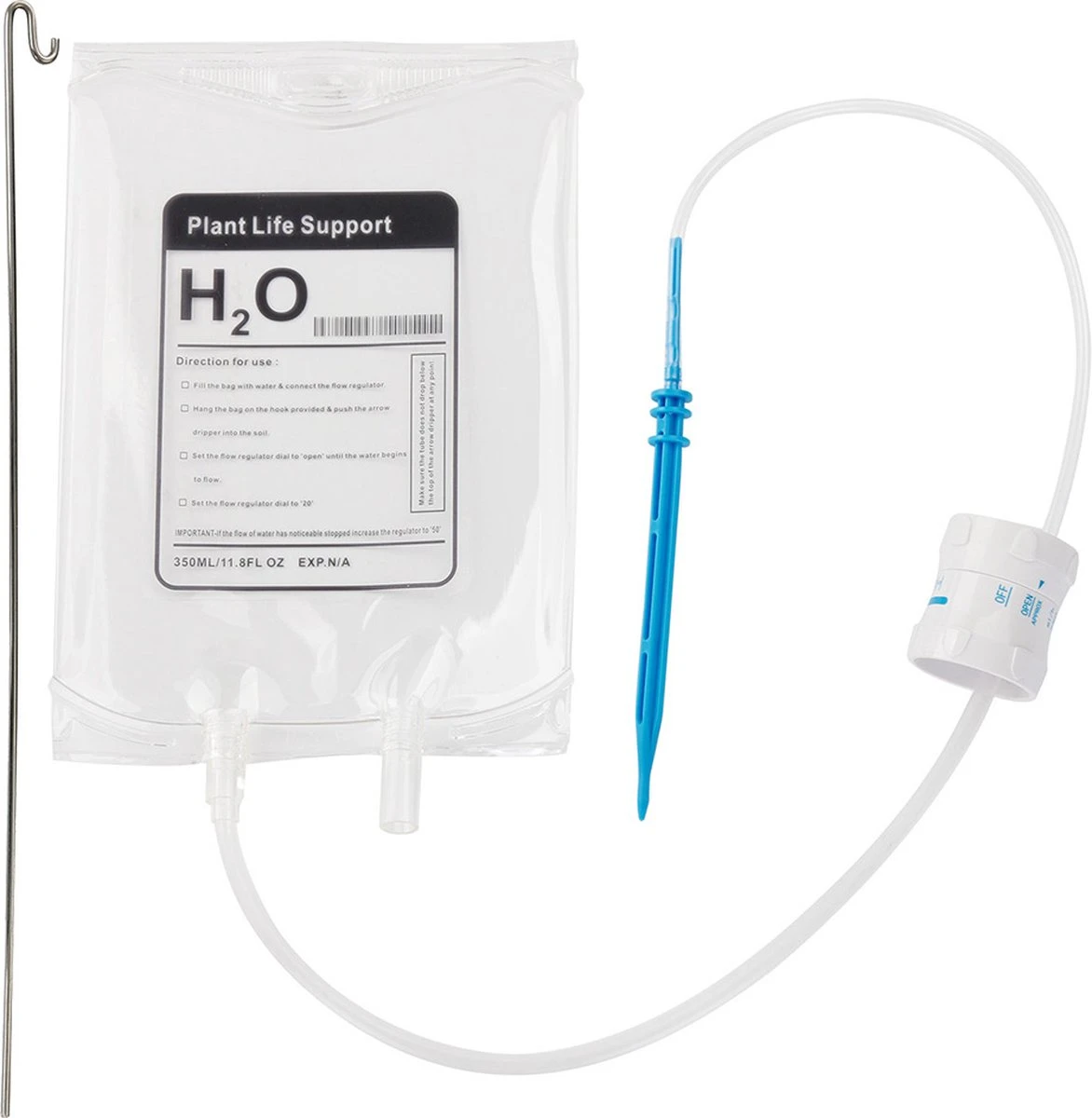 MikaMax Watergeefsysteem Voor Kamerplanten - Infuus Voor Planten - 8 Dagen Automatisch Water - 450 Ml - Afbeelding 2