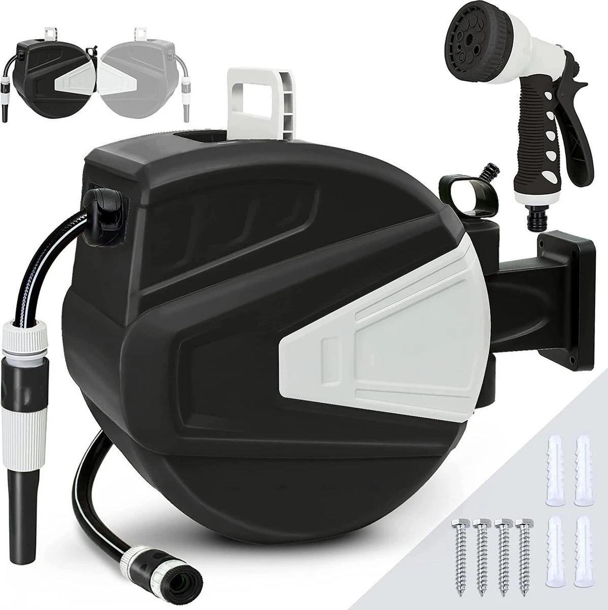 Sens Design Slanghaspel - Tuinslang Haspel - Automatisch - Zwart - 30m - Afbeelding 3