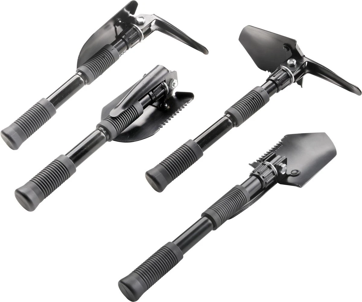 MacGyver Pikhouweelset En Schep - Opvouwbaar Pioniersschep - Zaag - Veldschep Inklapbaar - IJzer