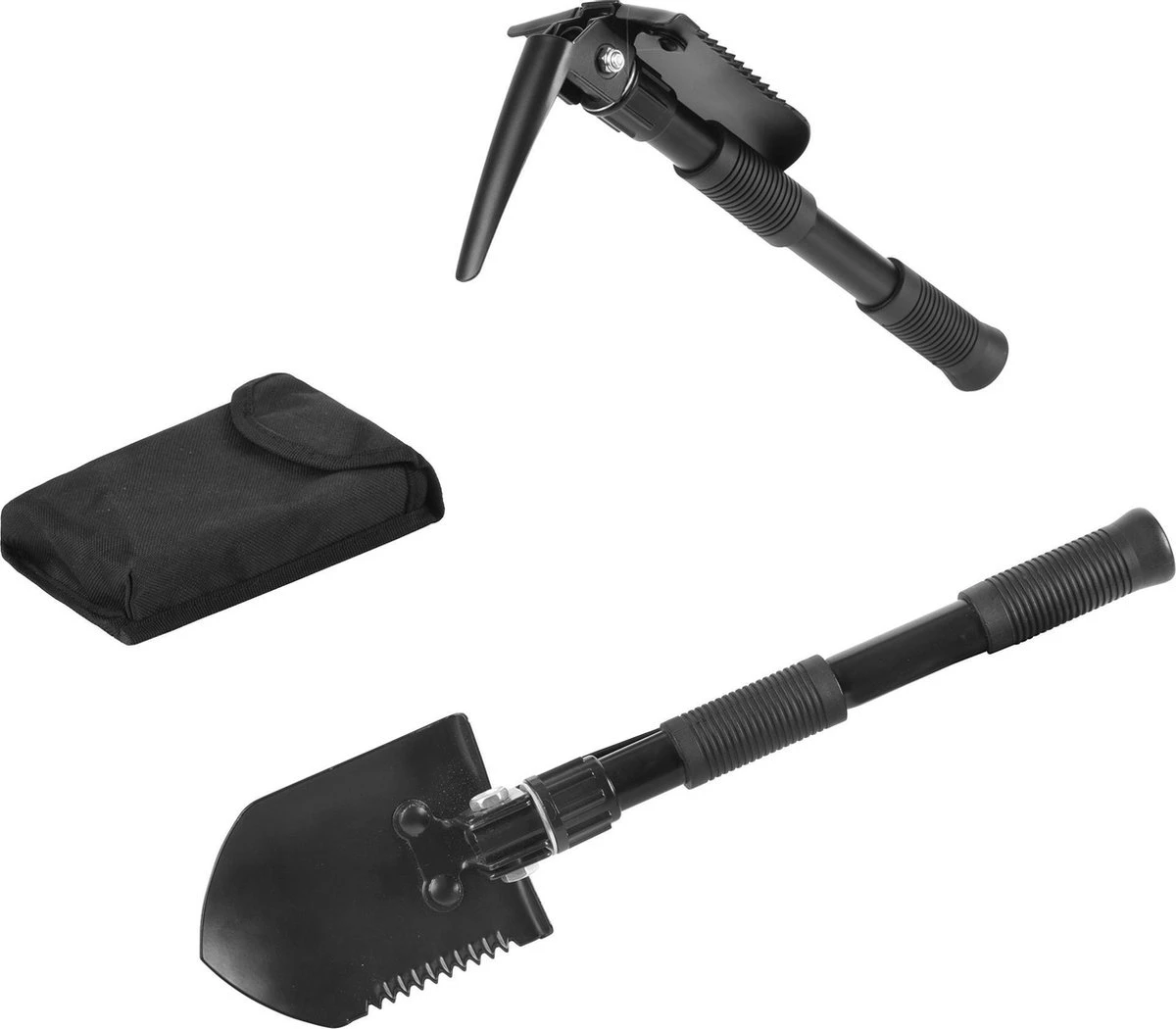 MacGyver Pikhouweelset En Schep - Opvouwbaar Pioniersschep - Zaag - Veldschep Inklapbaar - IJzer - Afbeelding 2