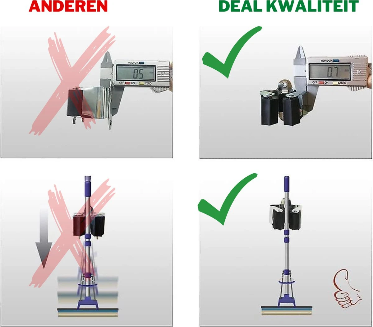 Deal Tools Multi Wand Houder - Bezemhouder - Gereedschap Houder - Bezem Ophangsysteem - Ophangsysteem Tuingereedschap - Set Inclusief Bevestigingsmateriaal - 12 Houders - Afbeelding 3