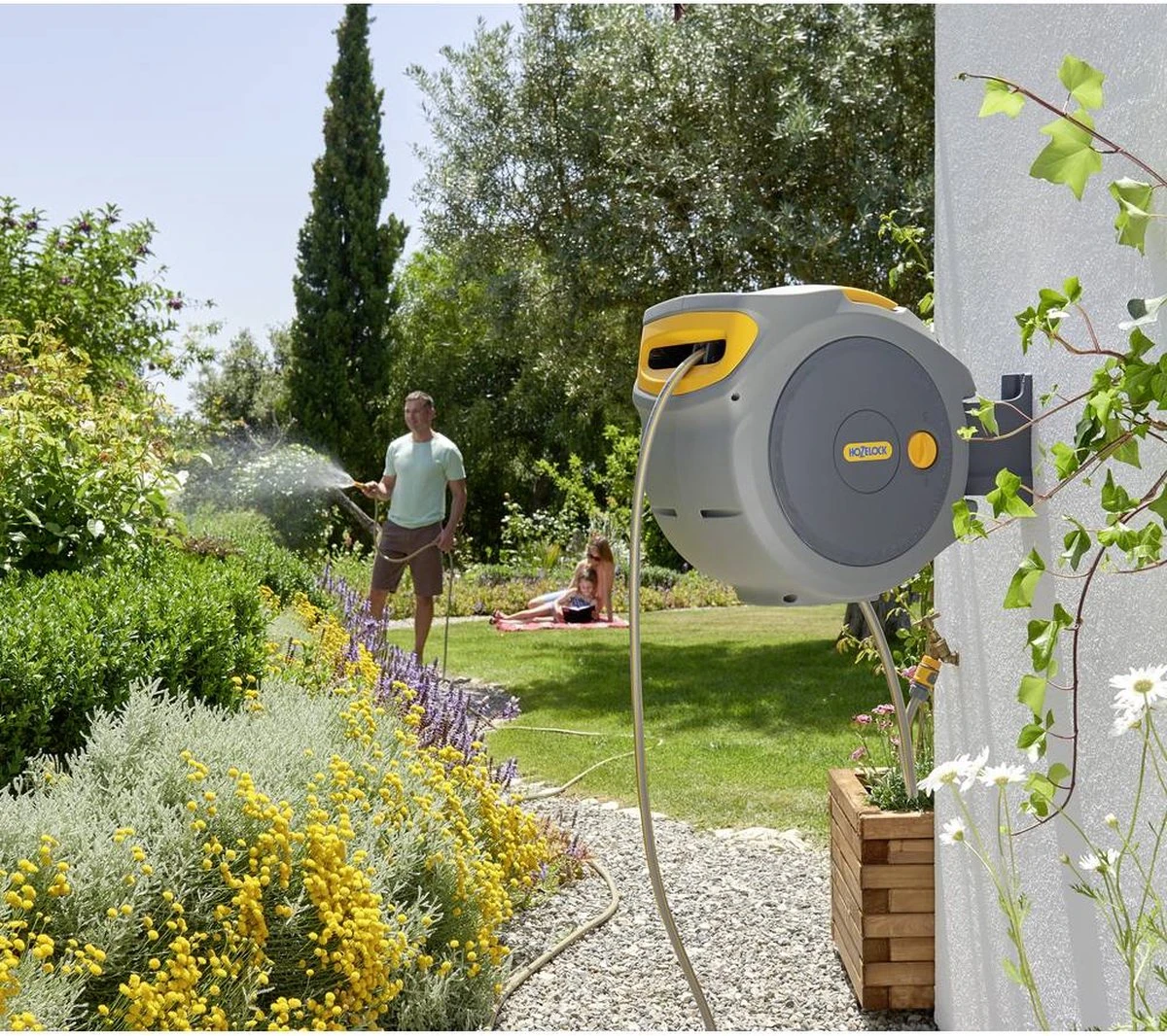 Hozelock AutoReel Slangenhouder / Wandslangbox 20m - Ø12,5mm - Afbeelding 12