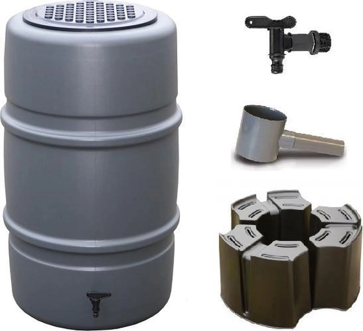 Regenton Voordeelset | Harcostar 227liter Grijs + Harcostar Standaard + Harcostar Vulautomaat 70/80mm