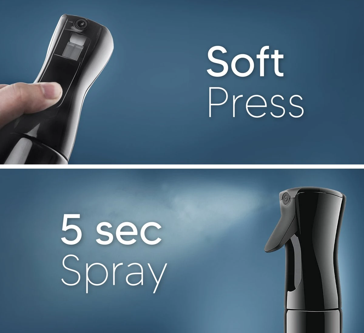 Johannes & Co Waterspuit Zwart - Waterverstuiver Mist Verstuiver Haar - Afbeelding 3