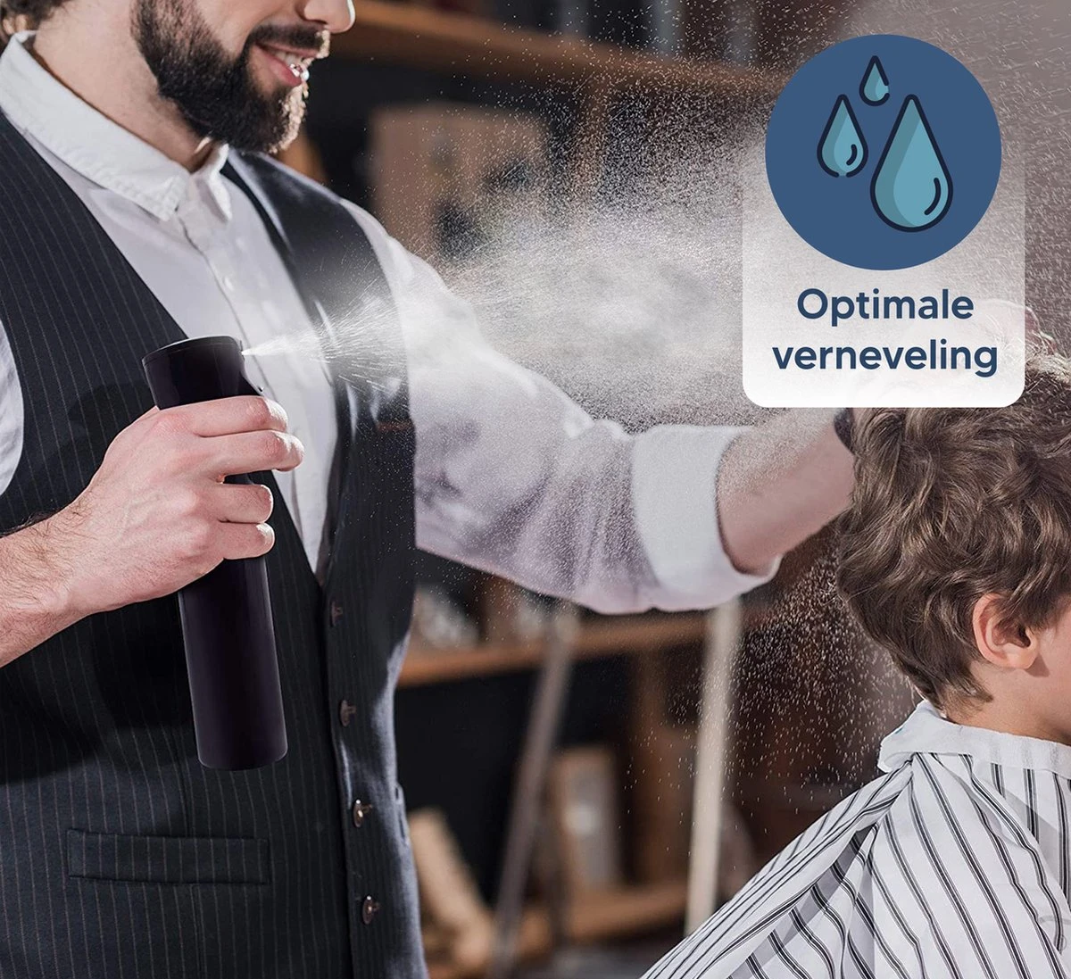 Johannes & Co Waterspuit Zwart - Waterverstuiver Mist Verstuiver Haar - Afbeelding 6