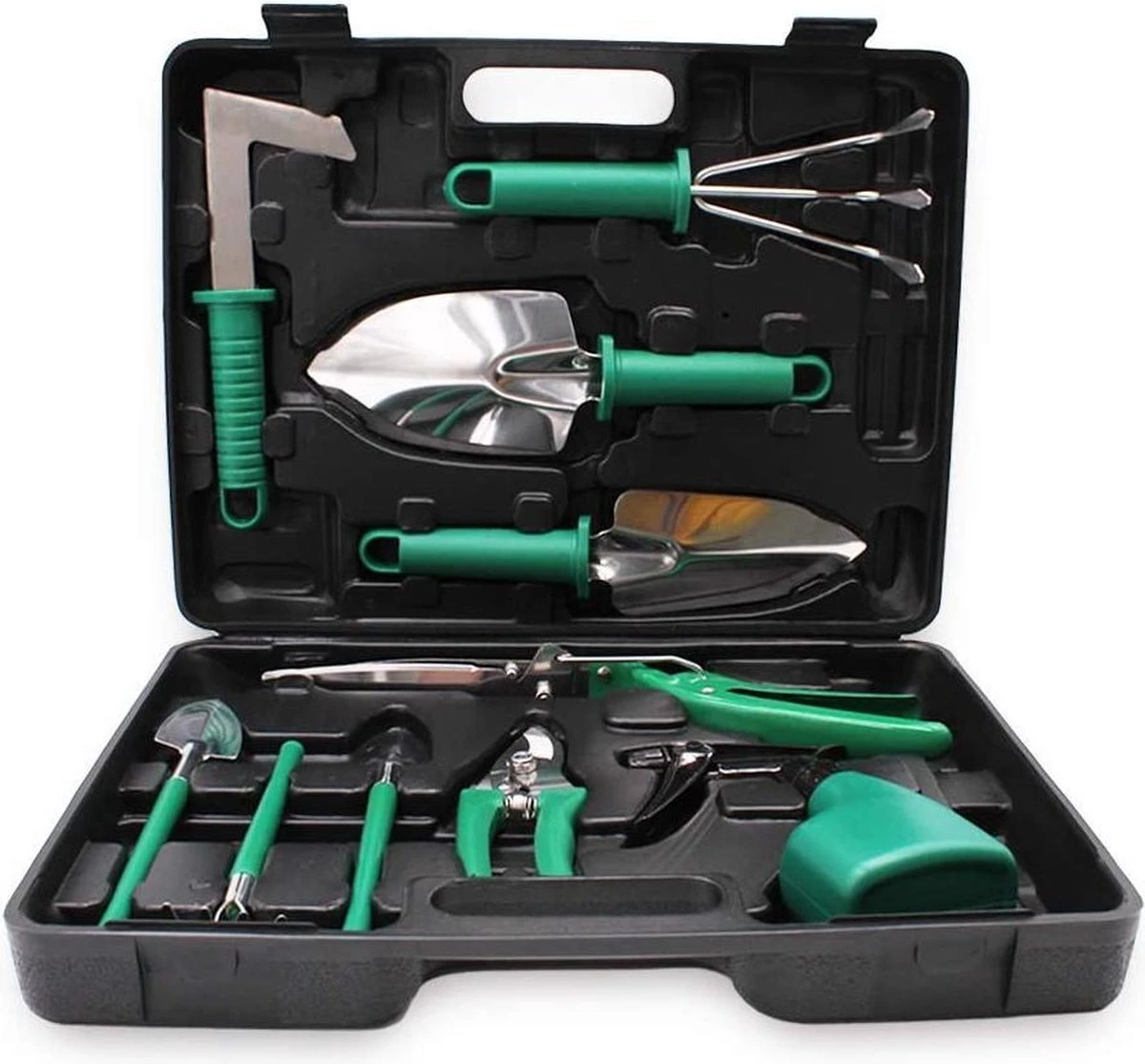 Tuingereedschap Set Tuinierset 10 Delig - Snoeischaar Tuinschaar Bloemenschaar Tuinschepje Plantenspuit Handhark - Afbeelding 5