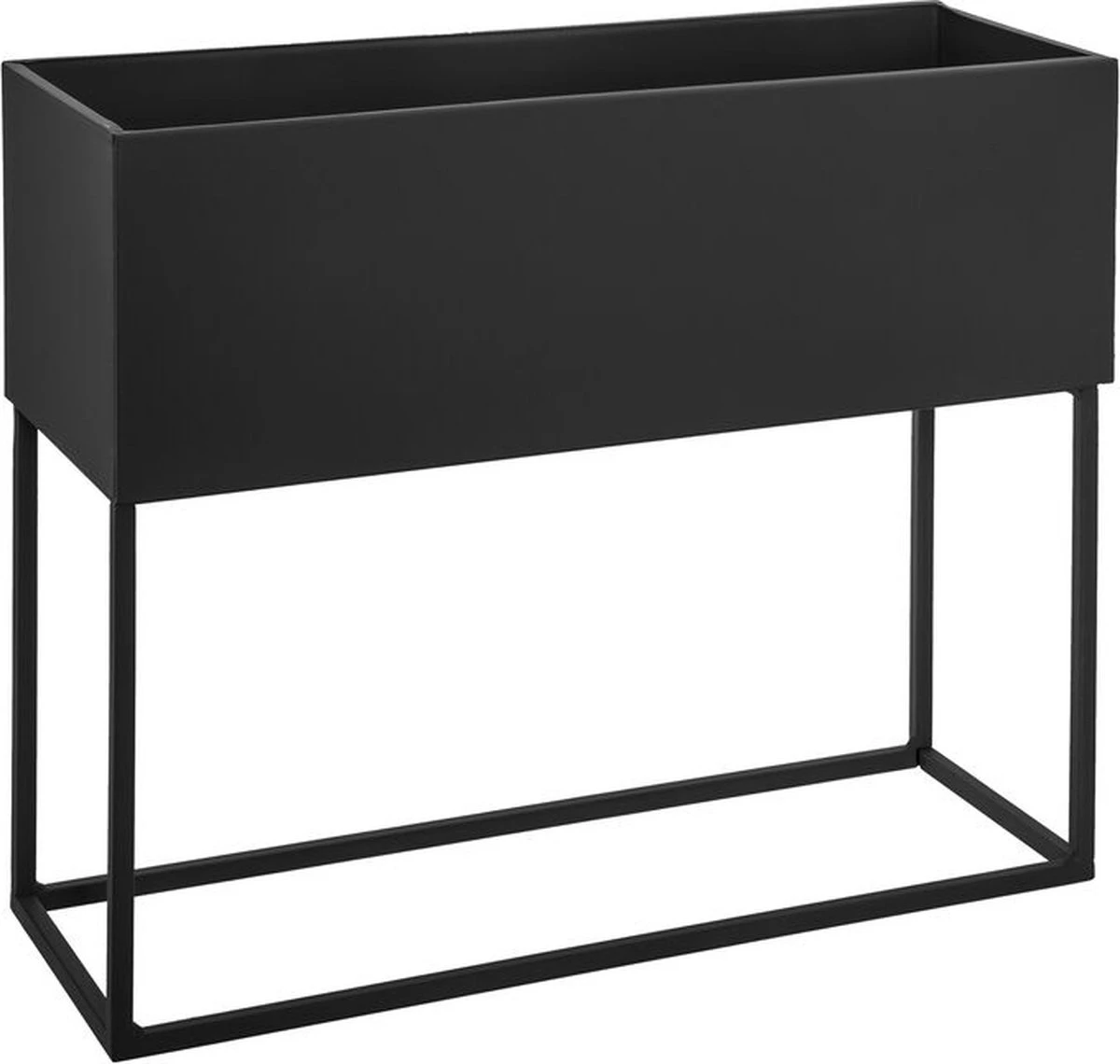 Atmosphera Staande Plantenbak Metaal Zwart 2-delig - Afbeelding 3