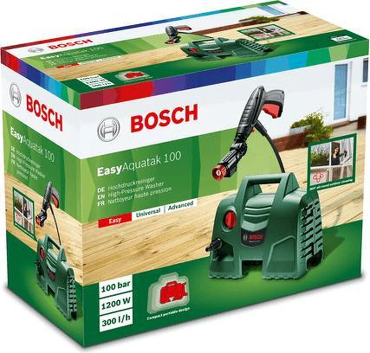 Bosch EasyAquatak 100 Hogedrukreiniger - Op Snoer - 1200 W - 100 Bar - Afbeelding 7