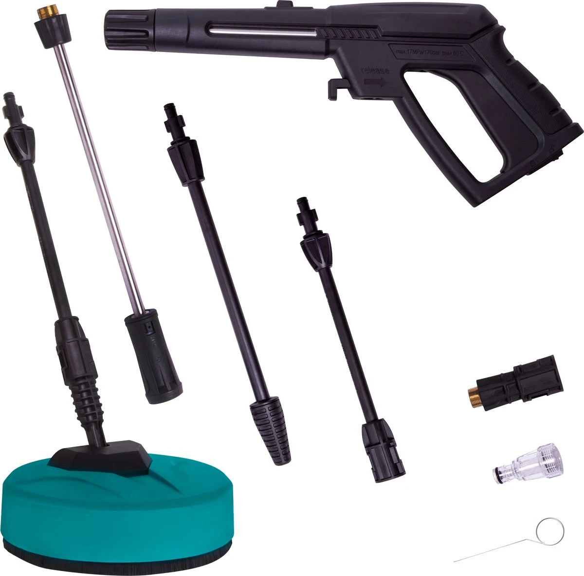 VONROC PRO Hogedrukreiniger V25-2 – 2500W – 195 Bar – 468 L/h – Duurzame Inductiemotor – Incl. 8m Slang, Slanghaspel, Terrasreiniger, Reinigingstank En Meer - Afbeelding 10