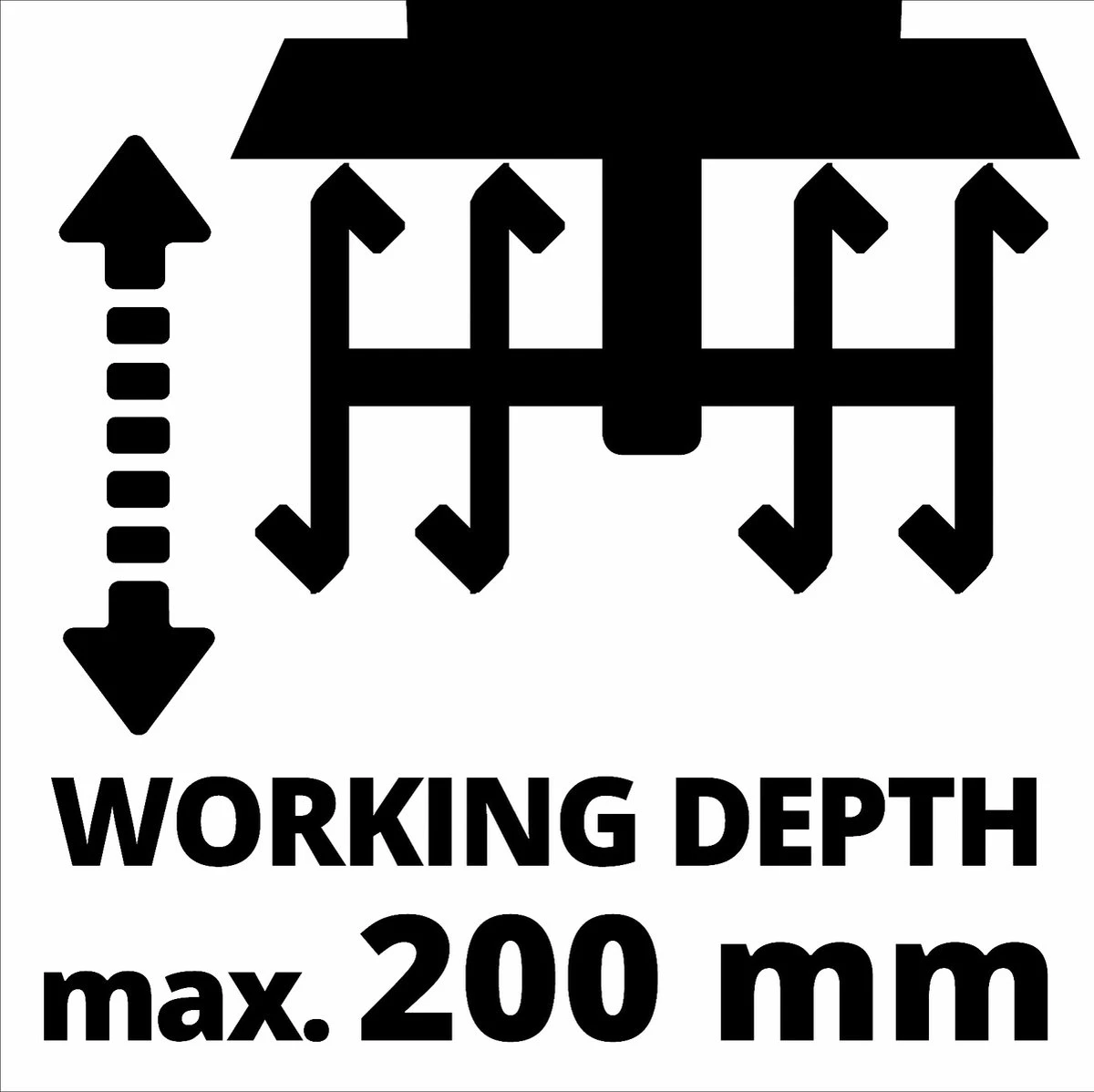 Einhell Accu Grondfrees GE-CR 30 Li-Solo Power X-Change (Li-Ion - 36 V - 30 Cm Werkbreedte - 20 Cm Werkdiepte - Robuuste Hakmessen - 2-punts Veiligheidsschakelaar - Zonder Accu En Lader) - Afbeelding 6