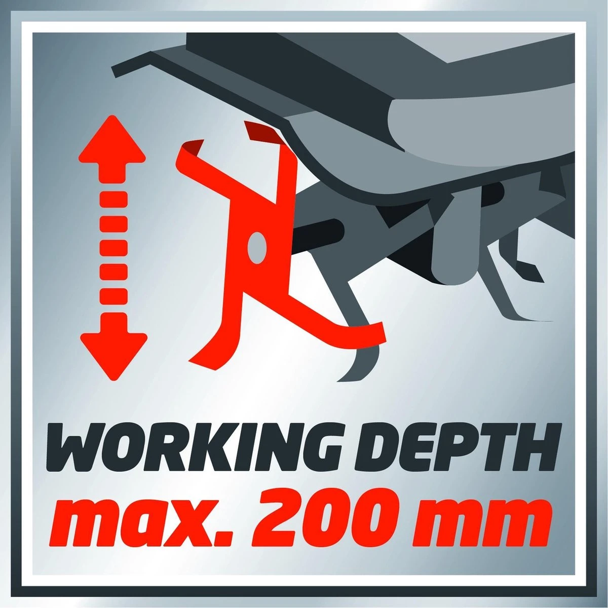 Einhell Accu Grondfrees GE-CR 30 Li-Solo Power X-Change (Li-Ion - 36 V - 30 Cm Werkbreedte - 20 Cm Werkdiepte - Robuuste Hakmessen - 2-punts Veiligheidsschakelaar - Zonder Accu En Lader) - Afbeelding 19