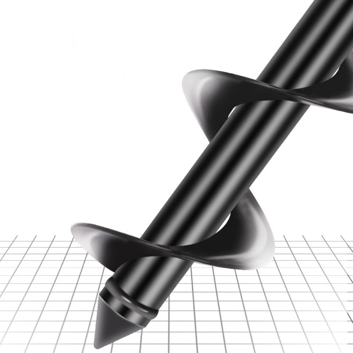 Merkloos Grondboor - Grondboor Voor Boormachine - Bollenplanter - Palenboor - Boor - Tuin - 60 Cm - 8 CM - Afbeelding 3