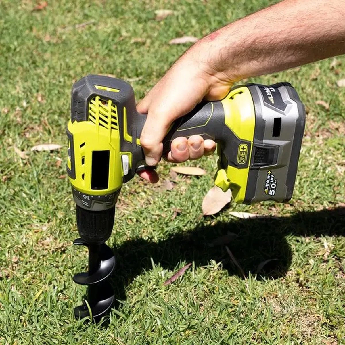 Merkloos Grondboor - Grondboor Voor Boormachine - Bollenplanter - Palenboor - Boor - Tuin - 60 Cm - 8 CM - Afbeelding 4