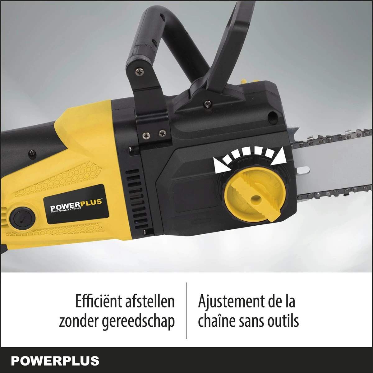 Powerplus POWXG1009 Elektrische Kettingzaag - 2400W - Zwaardlengte 400mm - Automatische Kettingsmering - Incl. 1x Ketting En 1x Zwaard - Afbeelding 4