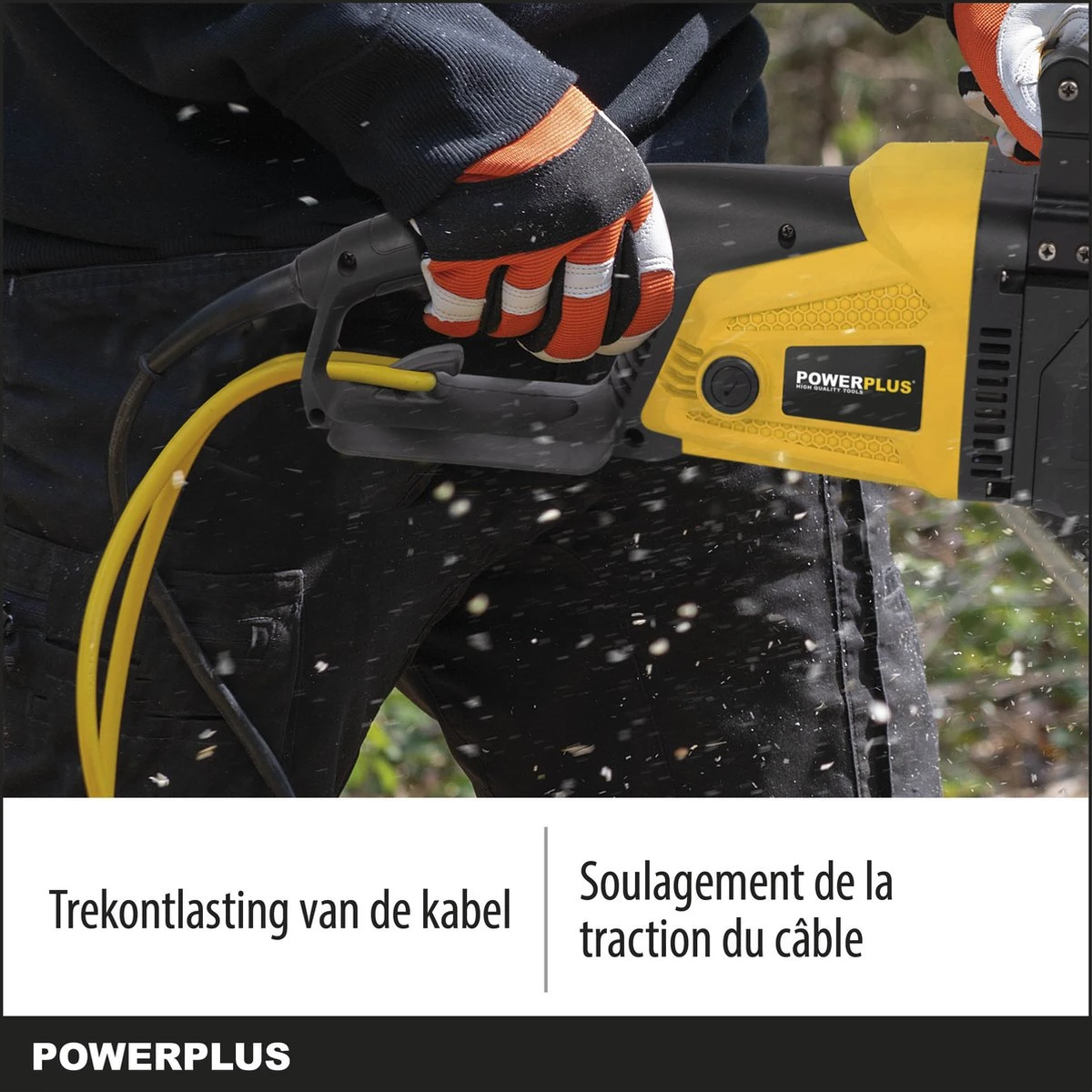 Powerplus POWXG1009 Elektrische Kettingzaag - 2400W - Zwaardlengte 400mm - Automatische Kettingsmering - Incl. 1x Ketting En 1x Zwaard - Afbeelding 6