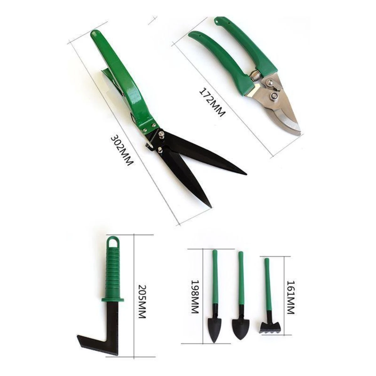 Merkloos 10-Delige Tuingereedschap Set Inclusief Opbergkoffer - Tuinierset - Tuinsetje - Gereedschap Voor Tuin - Tuinschaar - Tuinschepje - Bloemenschaar - Voegenkrabber - Plantenspuit - Grasschaar - Bloemenschep - Tuinhark - Afbeelding 15