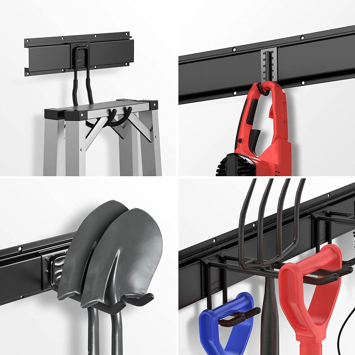 SODEAL Luxe Gereedschapshouder- Tuingereedschap Ophangsysteem - Fiets Ophangsysteem - Bezem Ophangsysteem - Afbeelding 6