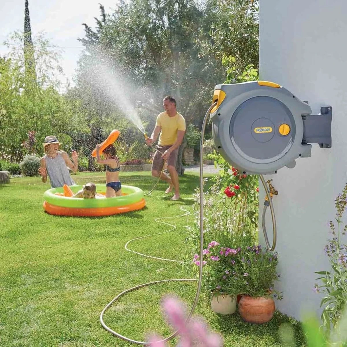 Hozelock AutoReel Slangenhouder / Wandslangbox 20m - Ø12,5mm - Afbeelding 9