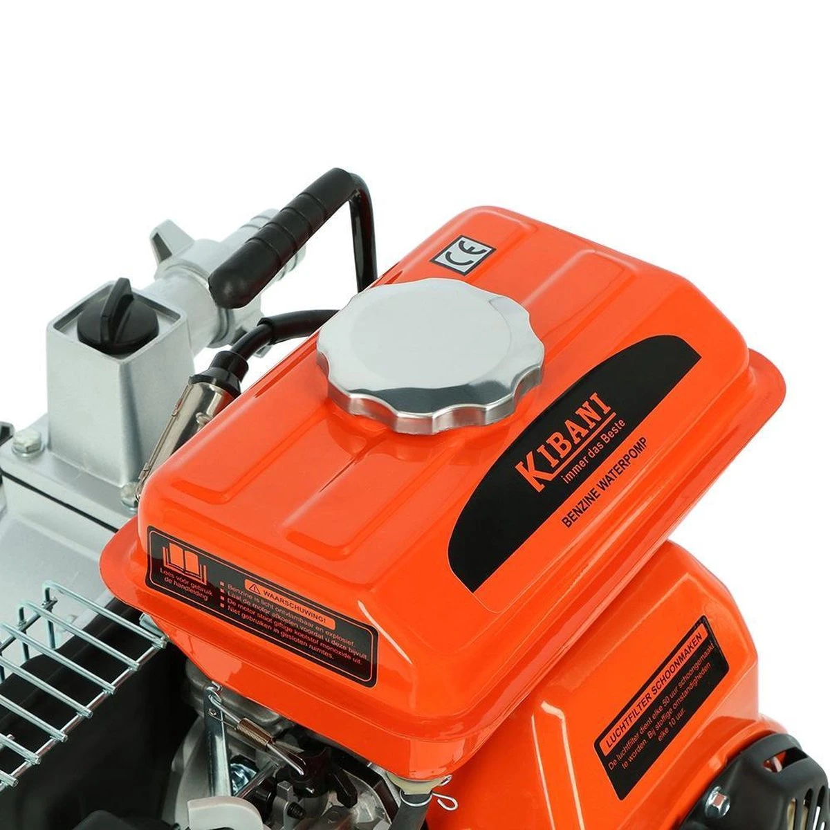 Kibani Waterpomp 8.000 Liter P/uur - 98 Cc / 1.5 PK 4-takt Benzine Motor - 4000 Toeren/Minuut - Doorstroming 8 M³ P/uur - Tuinpomp - Afbeelding 4