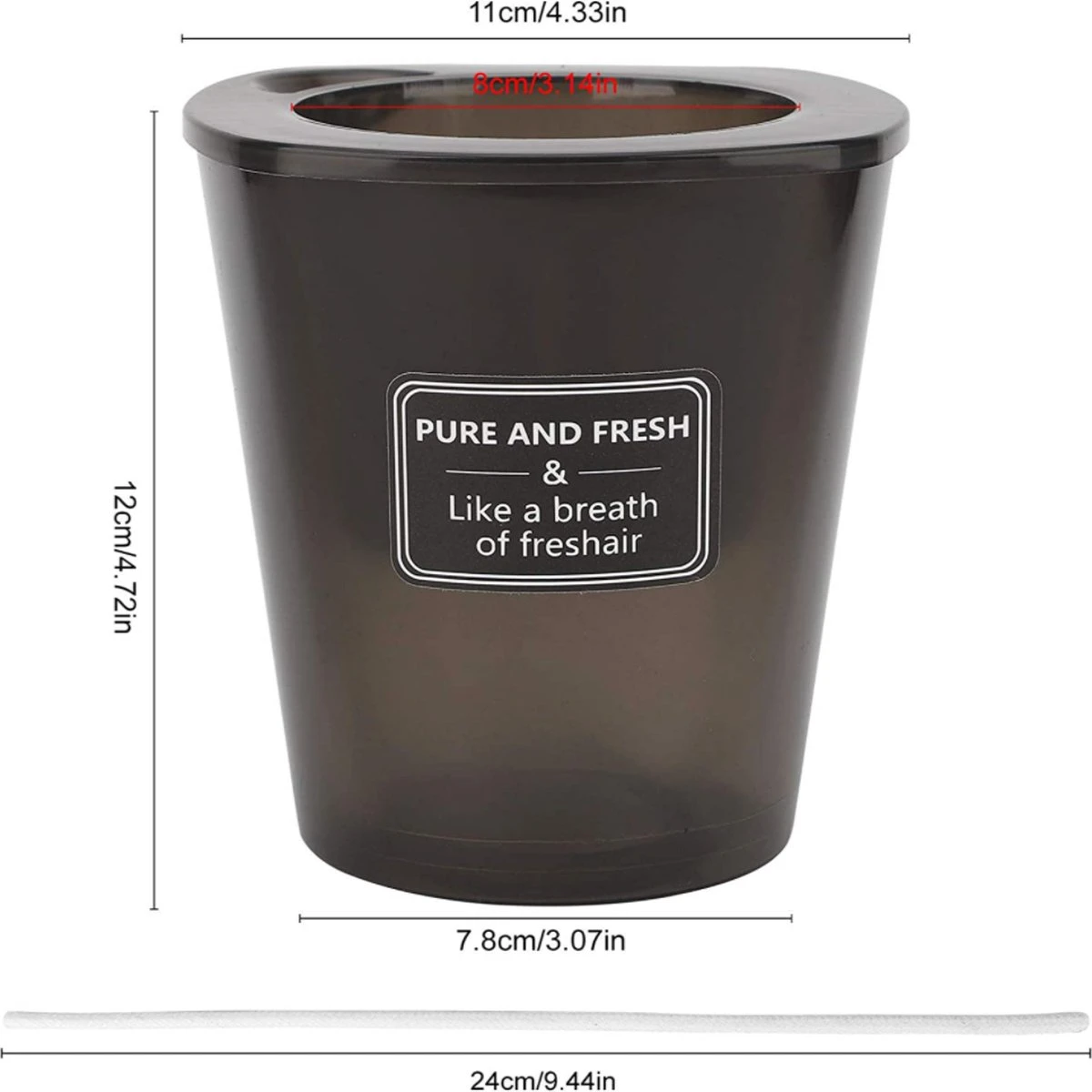 Merkloos Kruidenpot Waterreservoir Verse Kruiden Plantenpot Met Watergeefsysteem Voor Vensterbank Keuken Kruidentuin Binnen Set Van 10 Stuks Zwart - Afbeelding 3