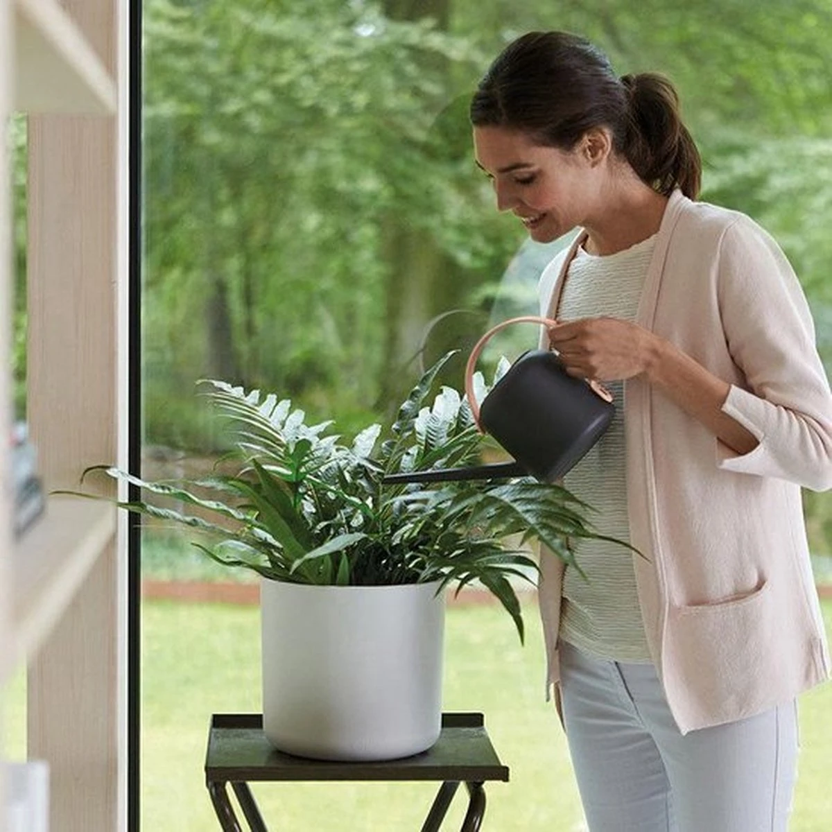 Elho B.for Soft Rond 30 - Bloempot Voor Binnen - Ø 29.5 X H 27.6 Cm - Wit - Afbeelding 8