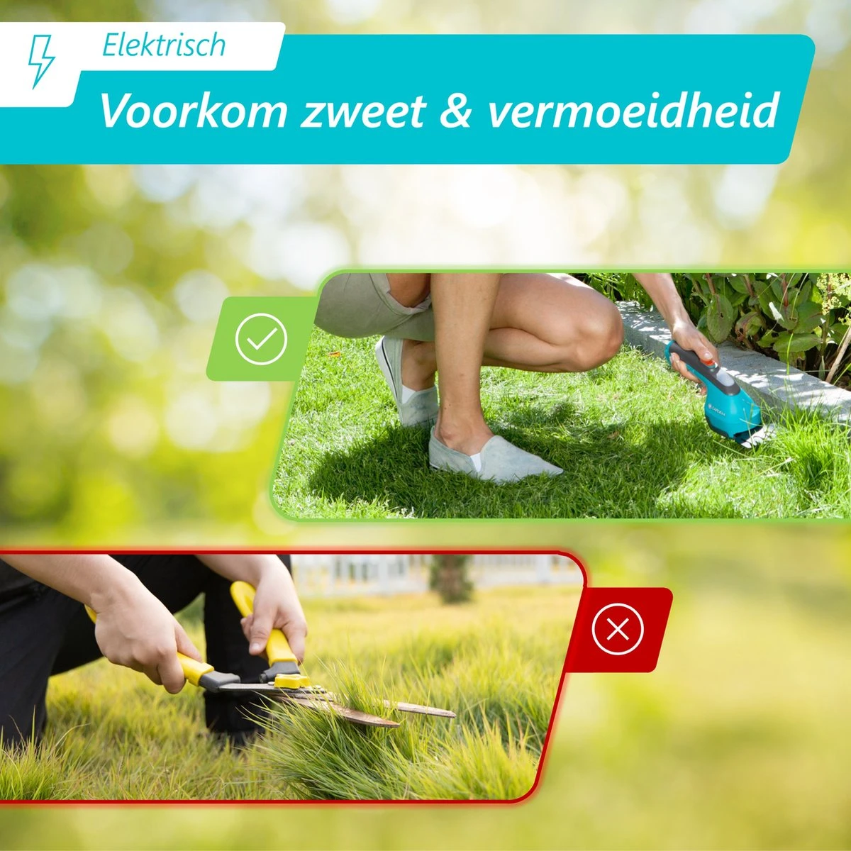 GARDENA AccuCut Li - Grasschaar - 8 Cm Maaibreedte - Afbeelding 3