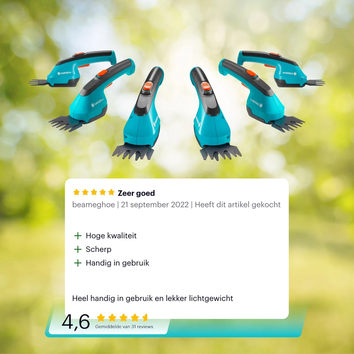 GARDENA AccuCut Li - Grasschaar - 8 Cm Maaibreedte - Afbeelding 8