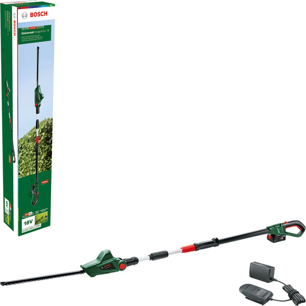 Bosch UniversalHedgePole 18 Heggenschaar Op Steel - Met 18 V Accu En Lader - Afbeelding 14