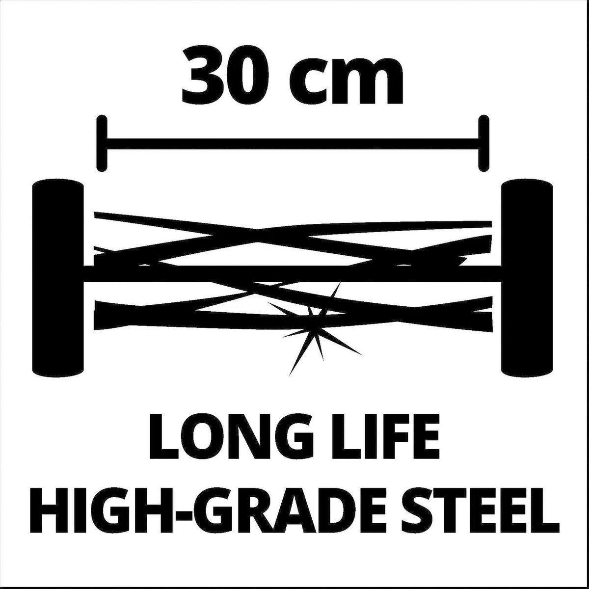 Einhell Kooimesmaaier - GC-HM 300 - Handmaaier - 30cm - 16L - Afbeelding 10