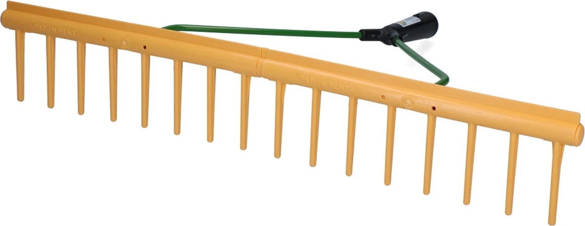 Excellent - Blad Hark - Polyhark Recht Rand - Tuin En Gazon Hark - Handhark - Grashark - Hark Zonder Steel - 16 Tanden - Rood - 65 CM - Afbeelding 5