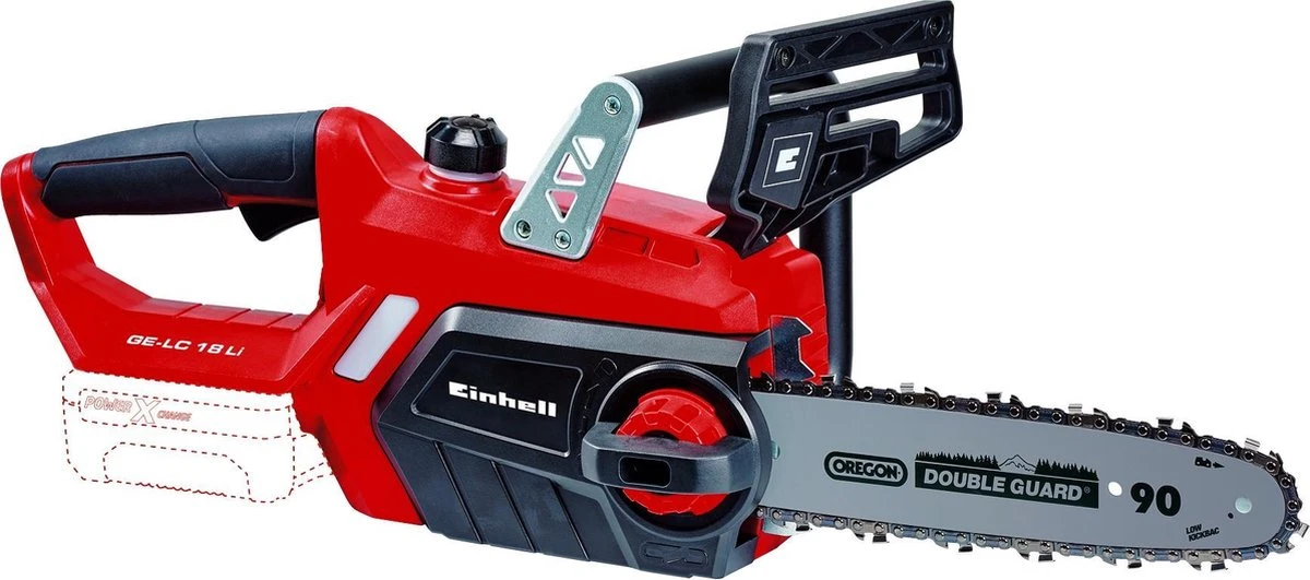 Einhell Accu Kettingzaag GE-LC 18 Li-Solo Power X-Change (Li-Ion, 18 V, 25 Cm Zwaardlengte, 23 Cm Snijlengte, Terugslagbescherming, Kettingvangbout, Zonder Accu En Lader) - Afbeelding 2
