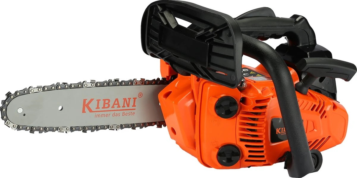 Kibani Kettingzaag Benzine - 25.4 Cc / 1 Pk 2-takt Motor - Incl. Extra Ketting - Zwaardlengte 25 Cm / 10 Inch – Easy-Startsysteem - Snoeizaag - Afbeelding 8
