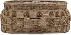 Riviera Maison Bloempot Voor Binnen Naturel - Rustic Rattan Bow Planter Oval
