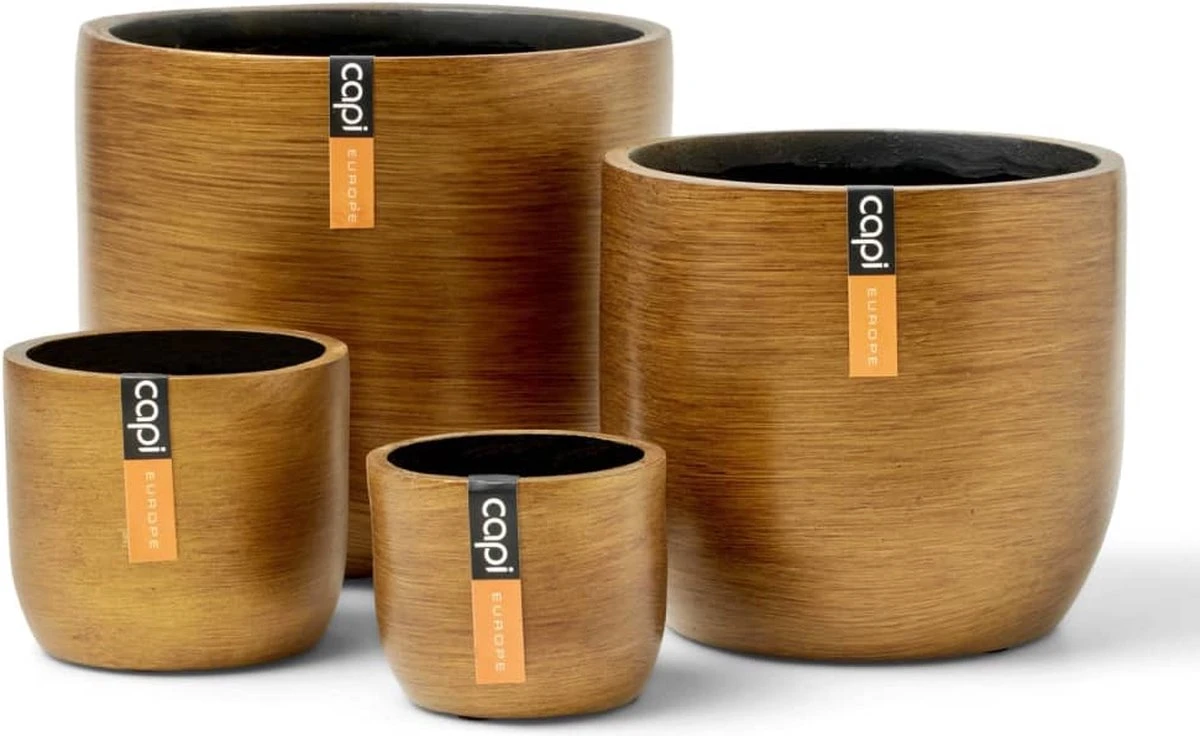 Capi Europe - Set Van 4 - Bloempot Binnen - Retro - - Goud - Bloempot Voor Binnen - BOX-BRTG-4 - Afbeelding 5