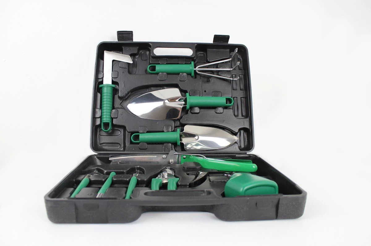 Tuingereedschap Set Tuinierset 10 Delig - Snoeischaar Tuinschaar Bloemenschaar Tuinschepje Plantenspuit Handhark