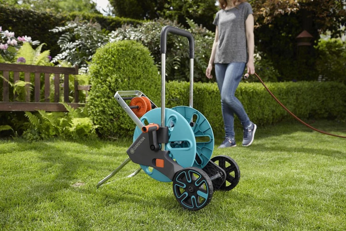 GARDENA - AquaRoll M CleverRoll Easy Slangenwagen - Maximaal 60 Meter - Inklapbare Zwengel - Afbeelding 13