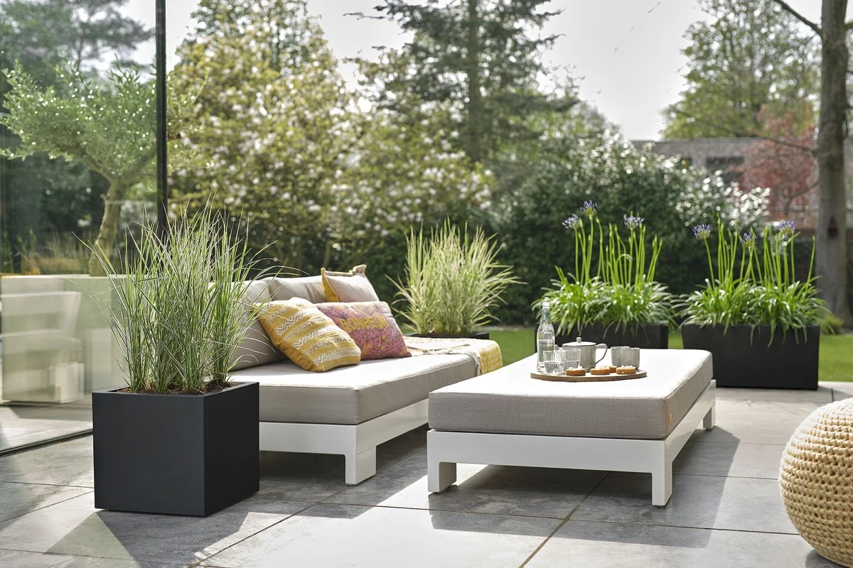 Elho Vivo Next Vierkant 30 - Plantenbak Voor Binnen & Buiten - Ø 29.5 X H 29.5 Cm - Zwart/Living Black - Afbeelding 6