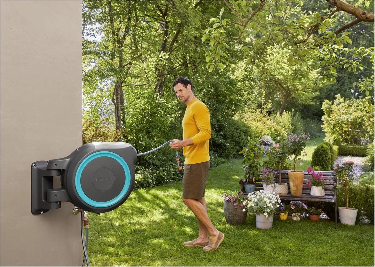 GARDENA - Wandslangenbox Slanghouder - RollUp M/L - 25 Meter - Ø 13 Mm - Afbeelding 9