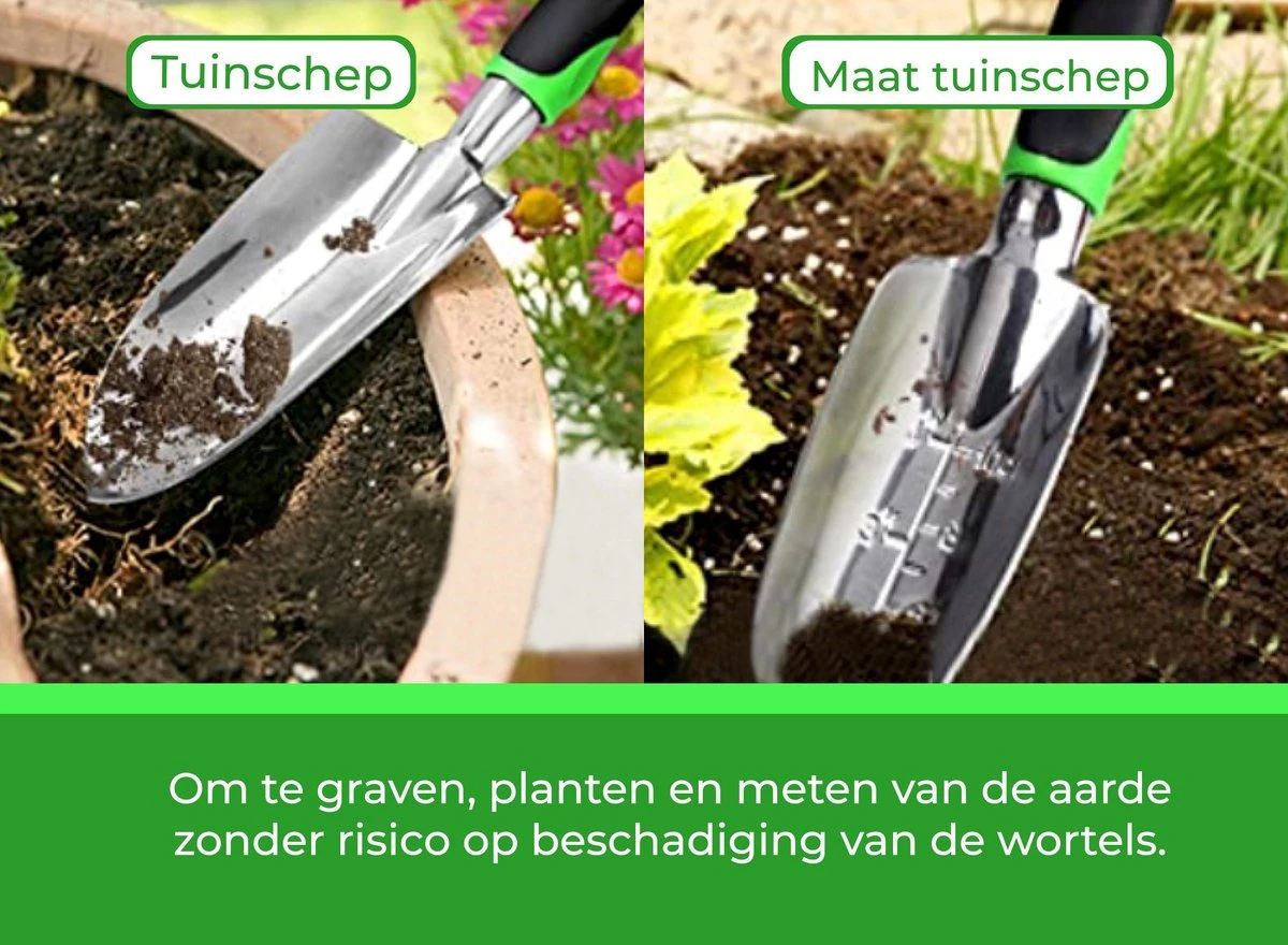 Djambo Tuingereedschap Set 8-delig Tuinsetje Met 15 Unieke Bamboe Plantetiketten In 1 Draagtas - Compleet Tuingereedschap Voor De Tuinliefhebbers - Afbeelding 11