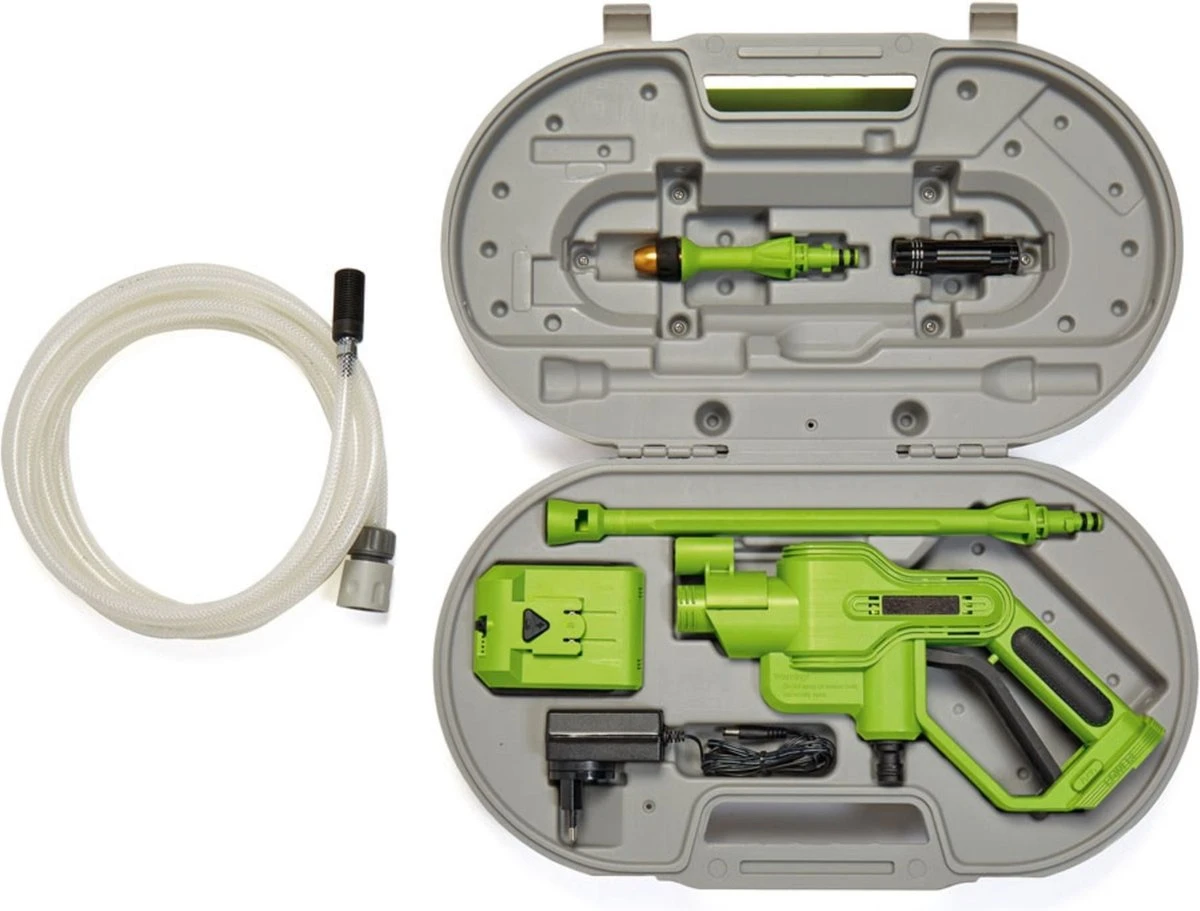 Aqua Hogedrukreiniger Op Accu - Draadloos - Voor Auto, Tuin, Terras En Raam - Afbeelding 4