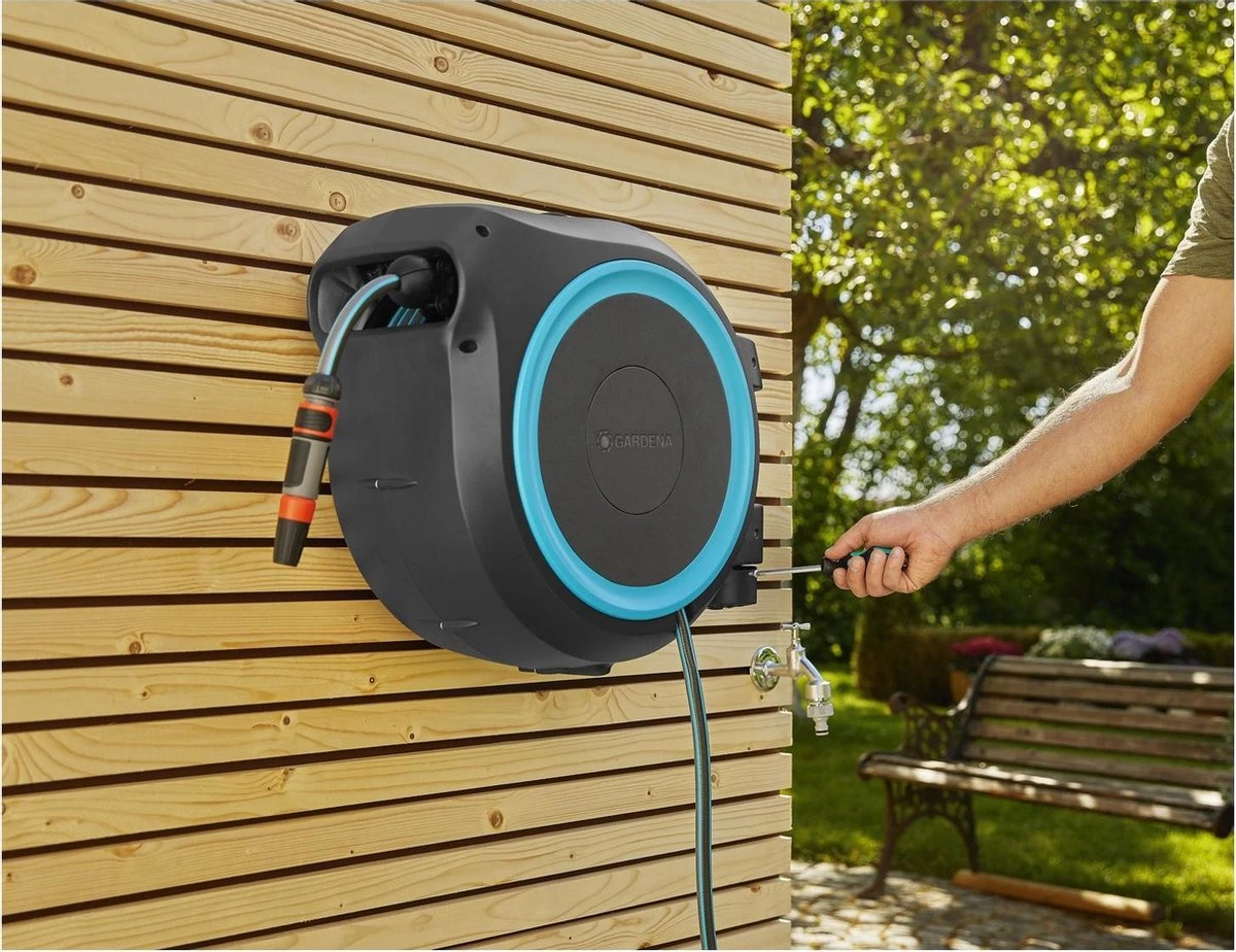 GARDENA - Wandslangenbox Slanghouder - RollUp M/L - 25 Meter - Ø 13 Mm - Afbeelding 10