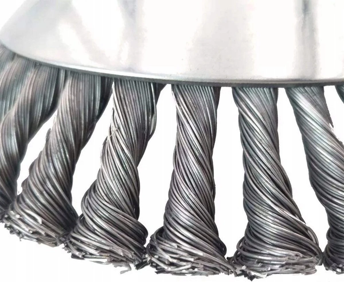 Merkloos Onkruidborstel - Voegenborstel - Elektrisch - Bosmaaier - Staalborstel - Universeel - 20cm - Afbeelding 2