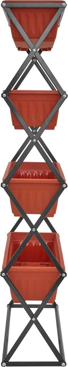Tectake - Verticaal Plantenrek Met 4 Bakken - 403445 - Afbeelding 5