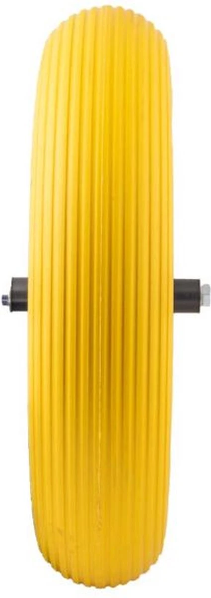 GARDENGEAR Kruiwagenwiel 4.00-8 Pu Plastic Geel - Afbeelding 4