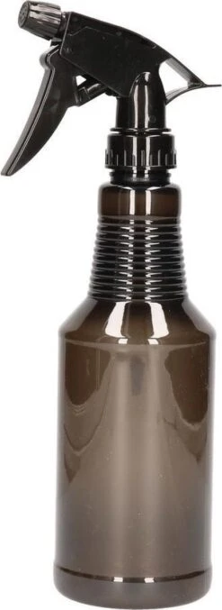 Waterverstuivers/spuitflessen 500 Ml Zwart - Plantenspuiten/schoonmaakspuiten