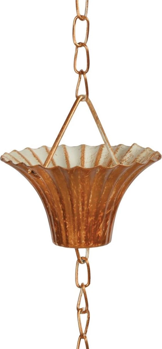 Esschert Design Regenketting 254 Cm Staal Koper - Afbeelding 3