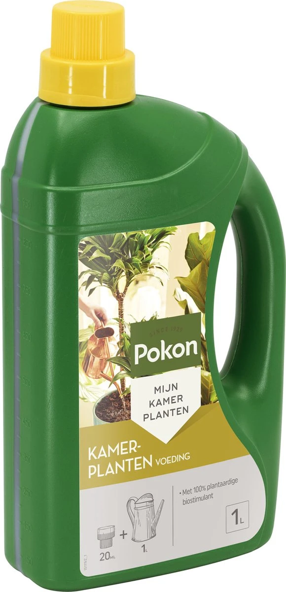 Pokon Kamerplanten Voeding - 1l - Plantenvoeding - 20ml Per 1L Water - Afbeelding 2